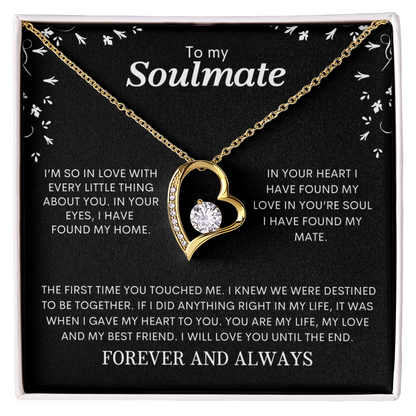 To My Soulmate | Forever Love Necklace